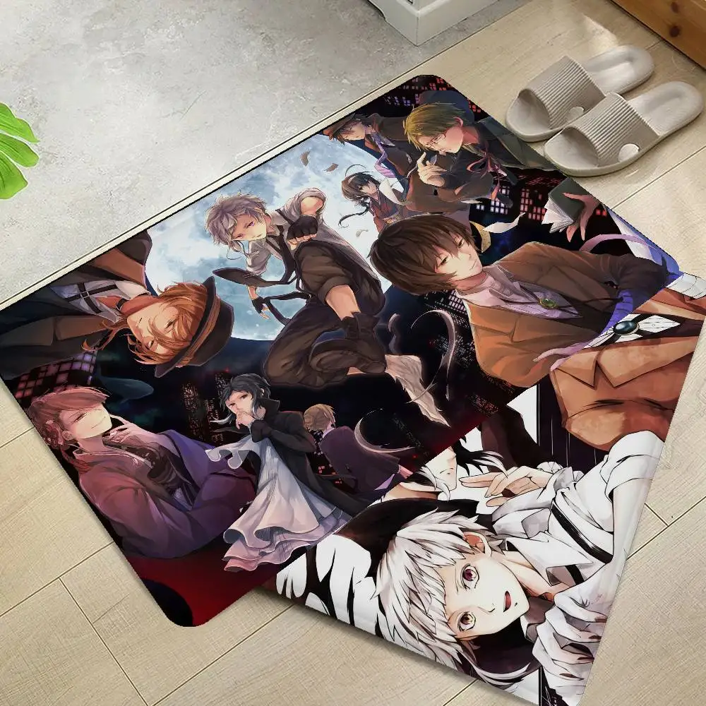 Bungo Stray Dogs Kitchen Mat Anti-slip Absorb Water Long Strip Cushion Bedroon Mat Hotel Decor Mat