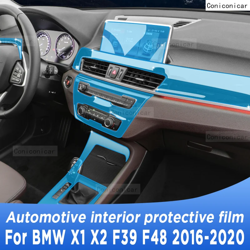 

For BMW X1 X2 F39 F48 2016-2020 Gearbox Panel Navigation Automotive Interior Screen Protective Film TPU Anti-Scratch Sticker