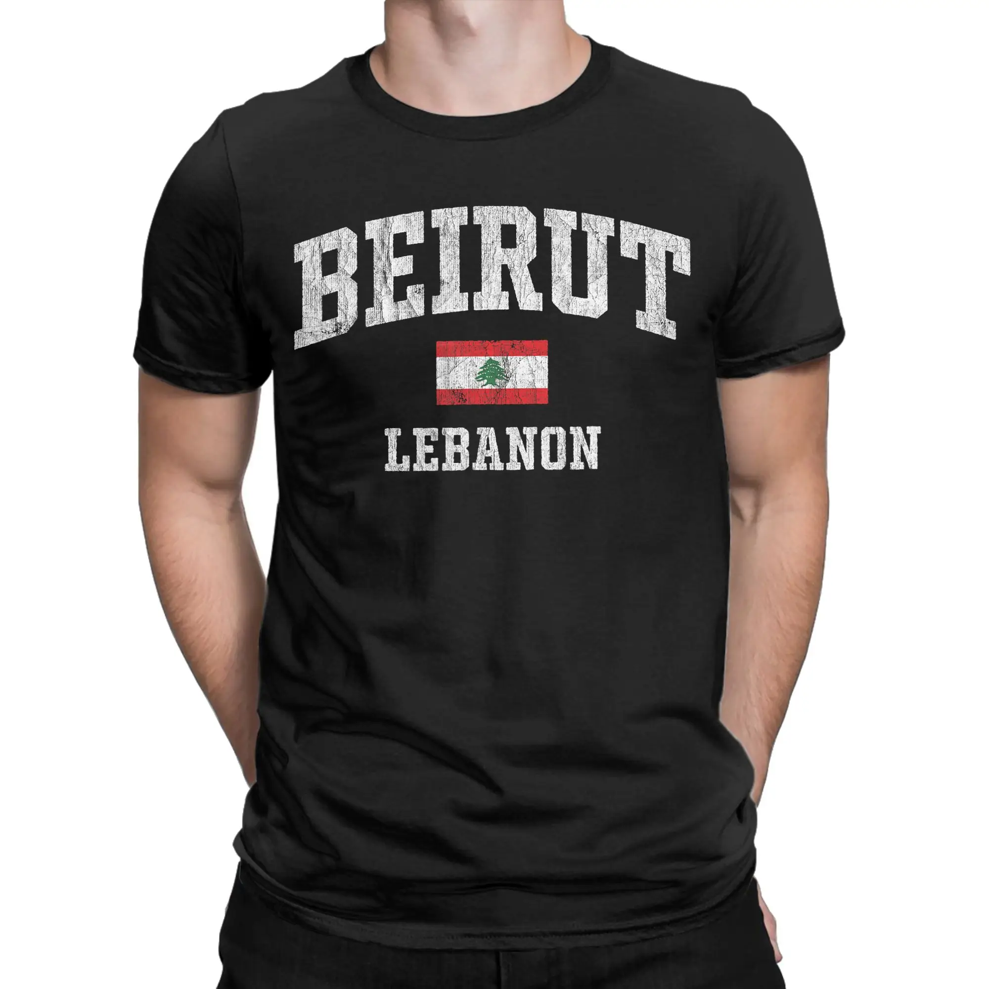 Beirut Lebanon  T-Shirt  Fashion T-Shirts Short-Sleeve Vintage Tshirt Summer Cotton Oversized Tees
