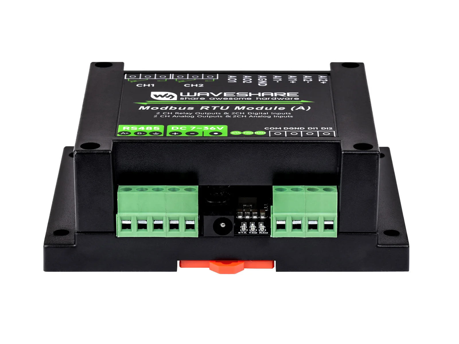 Waveshare Industrial Modbus RTU Mixed Input And Output Module, Multiple Isolation Protection Circuits, DC 7V ~ 36V