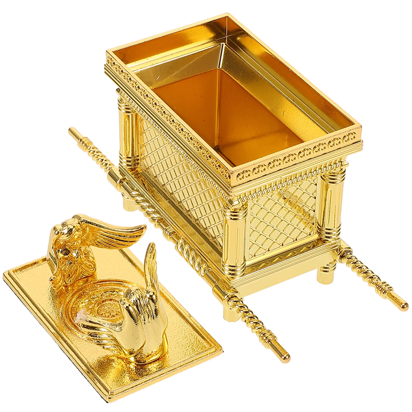 سبائك الزنك تابوت من تمثال الحرق الدينية الزينة المسيحية حزب المنمنمات ديكور المنزل التماثيل جمع