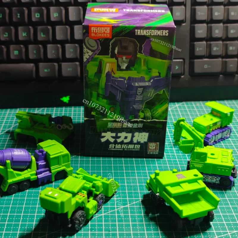 Echte Blokees Transformers Toy Devastator Action Figure Starry Devastator Scrapper Model Gemonteerd beweegbaar cadeau