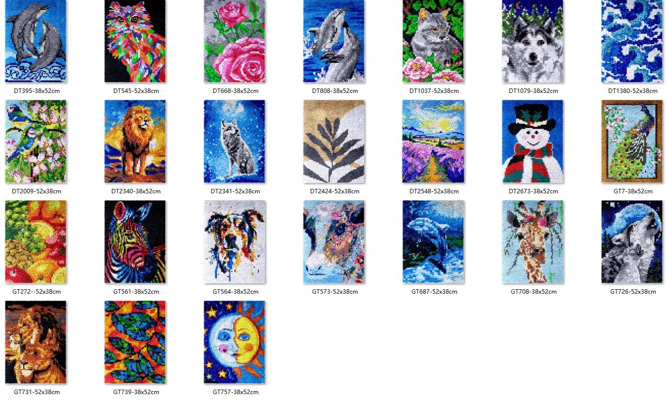 

Bee latch hook kit rug canvas printing ZD694 handwerken knooppakket diy carpet embroidery handmade accessories Fish