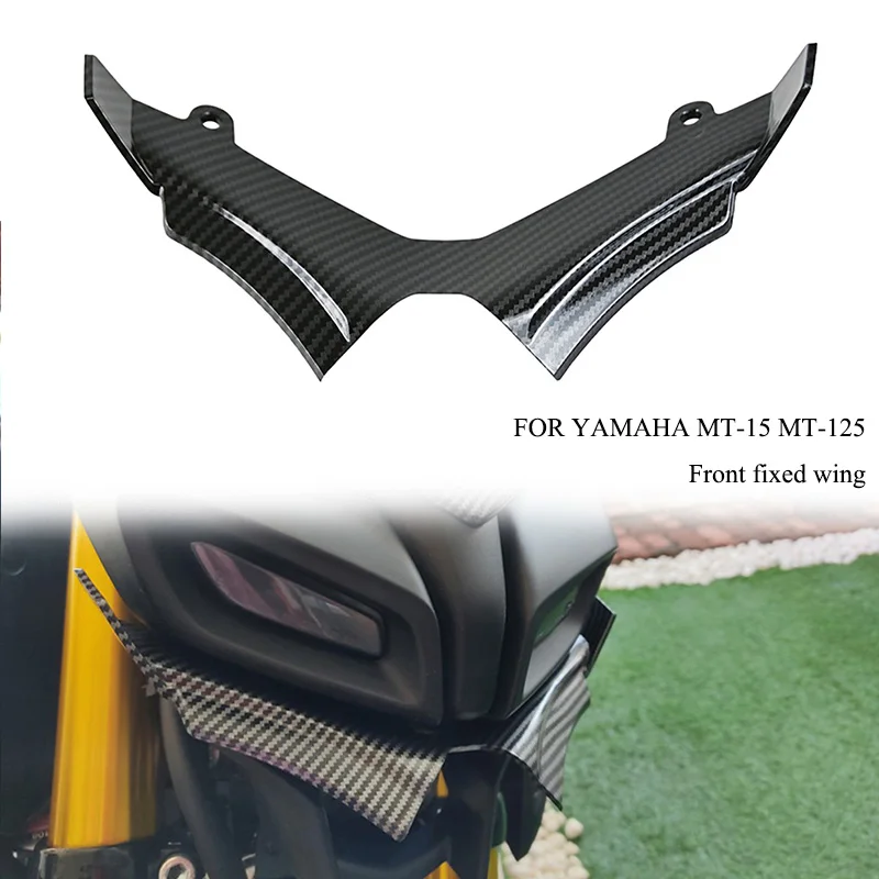 MTKRACING For YAMAHA MT-15 MT-125 2018-2024 Motorcycle Front Fairing Winglets Aerodynamic Wing Shell Cover Protection Guards