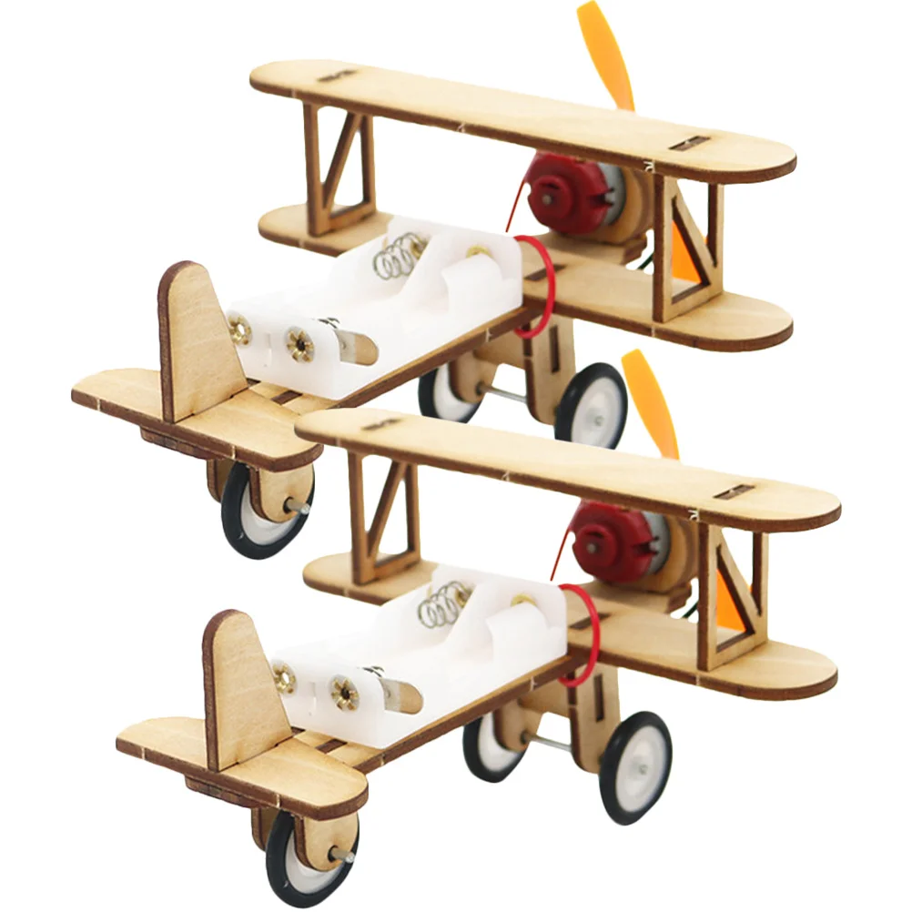 2 stücke Holz Diy Flugzeug Handgemachte Elektrische Für Kinder Montieren Puzzle Handwerk Holz Flugzeug Kits Haus Dekor Kits Erwachsene 3D