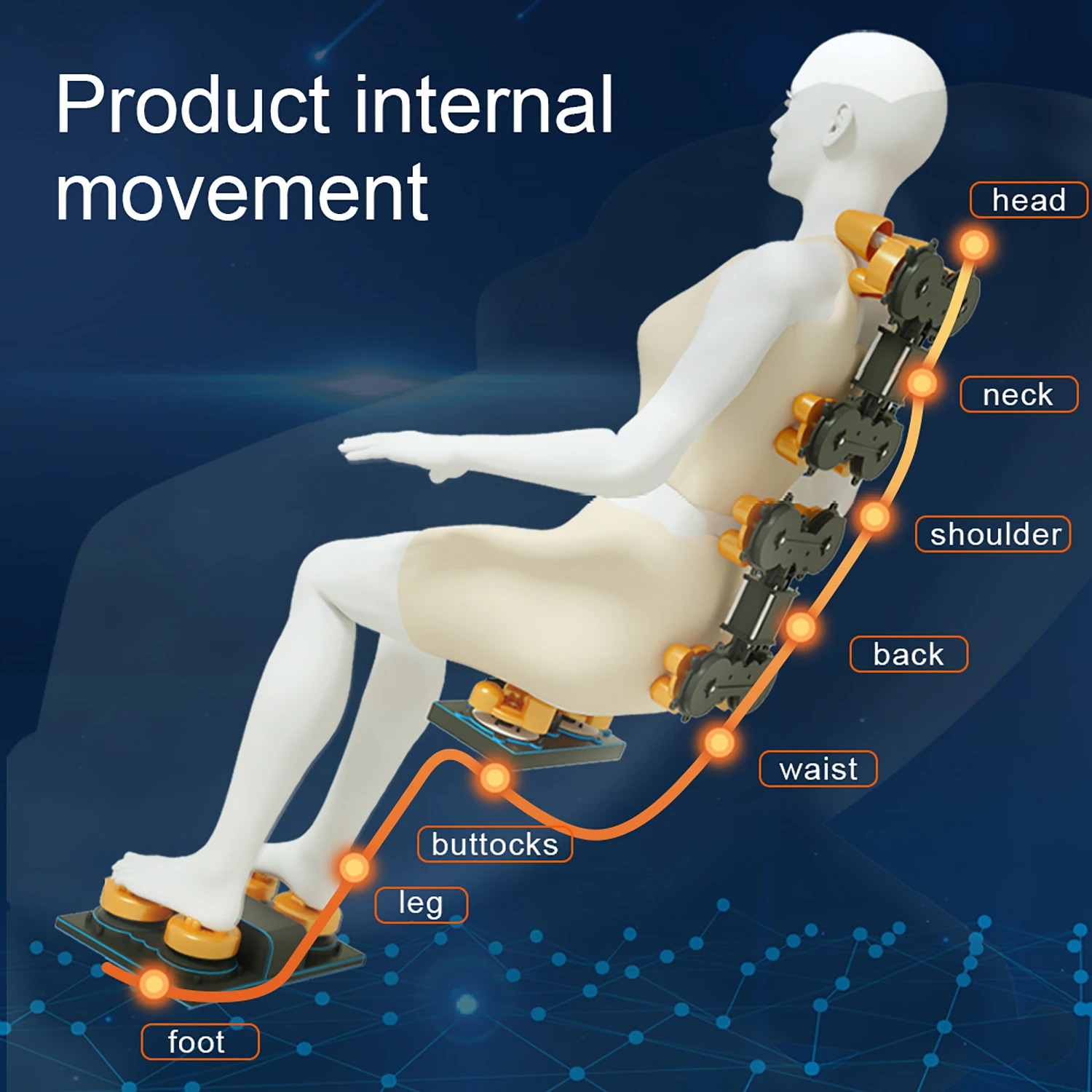 Luxury Zero-Gravity Intelligent Full-body Electric Massage Chair Bluetooth Music shiatsu leg massage Office Home massage sofa