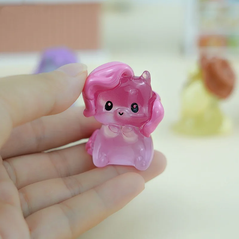 Creative Anime Pony Figure Resin Desk Ornament Hand Painted Collectible