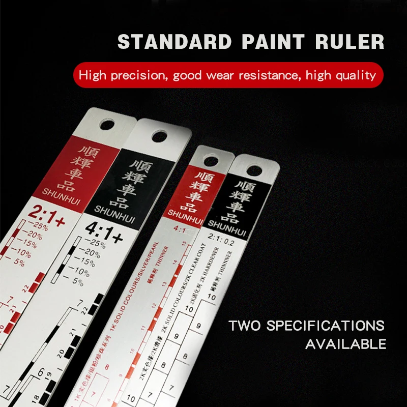 Paint Ratio Ruler Paint Mixing Ruler Paint Mixing Ruler Dipstick Scale Ruler Paint Mixing Tool Ruler Paint Tool