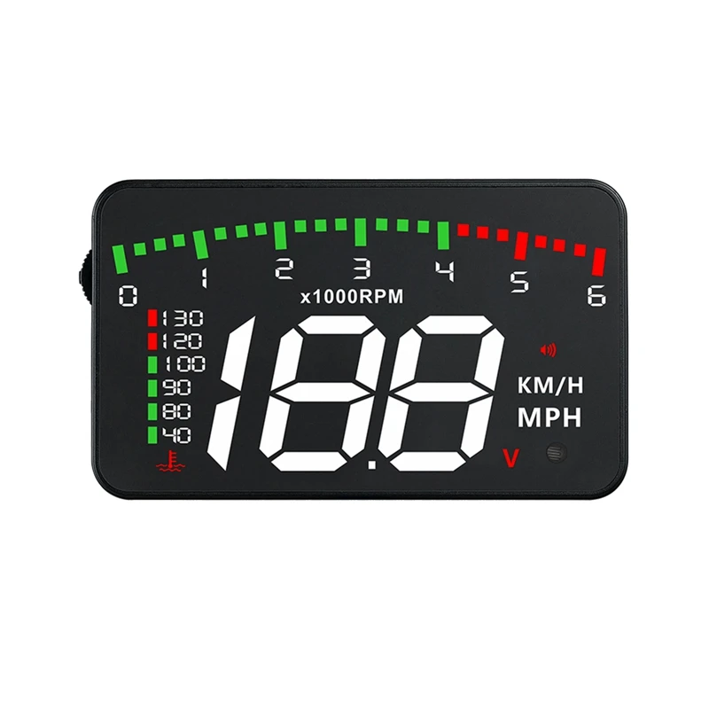 A900 Car HUD OBD RPM Meter Head-Up Display Car Accessories Multi-Display Car Digital Speed Engine RPM Water Temperature