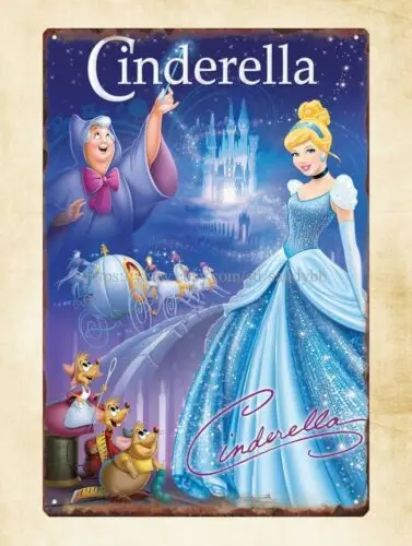 1 pcs,Cinderella metal tin sign metal advertising art wall hanging