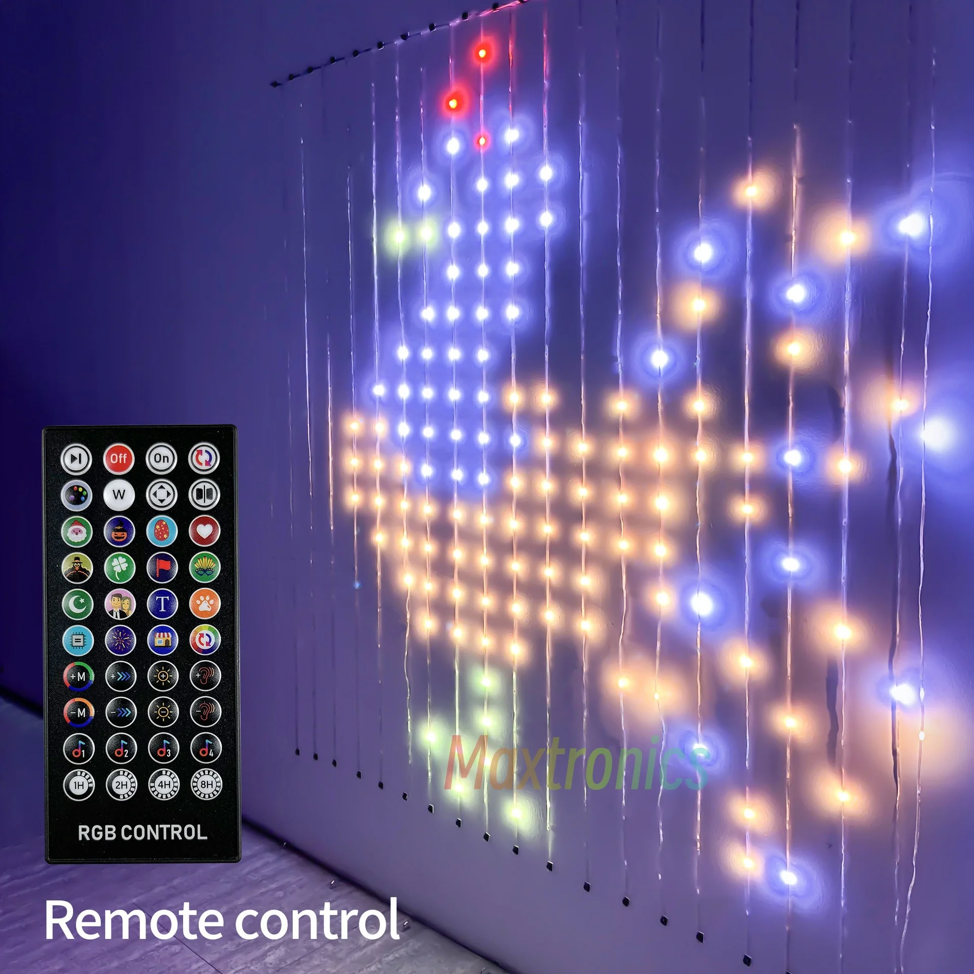 

400LED USB Curtain String Lights Smart Curtain Lights DIY App Remote Control Music Sync Christmas Holiday Party Curtain Strings