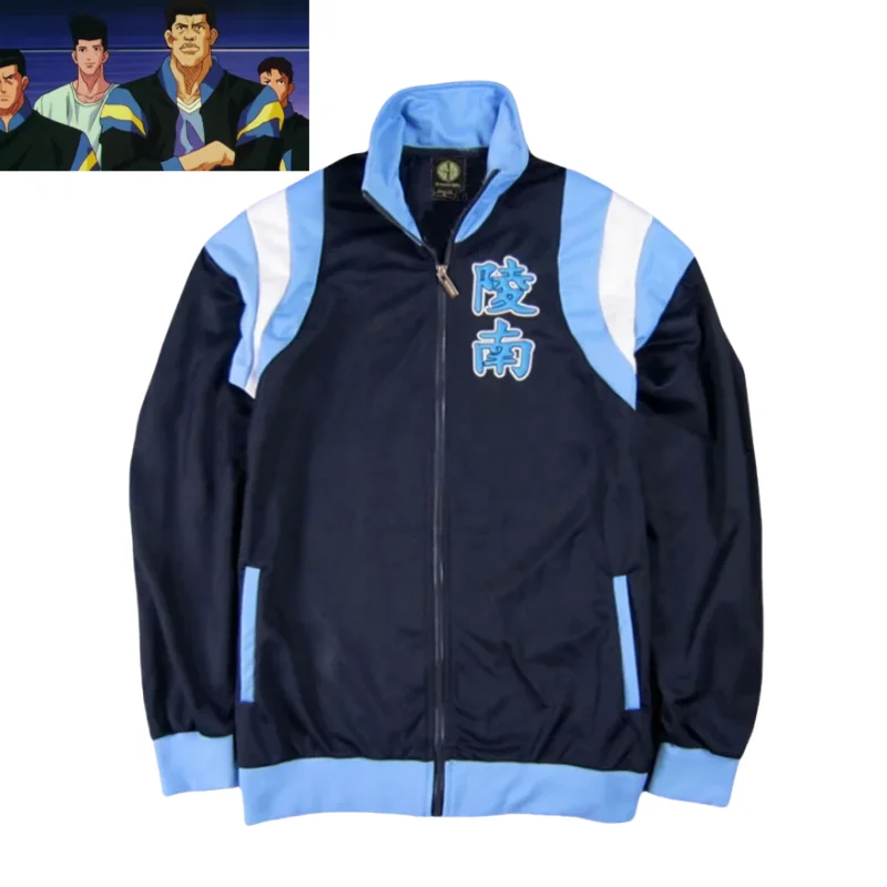 Anime Ryonan SENDOH Cosplay Costumes Mens Appearance Jersey IKEGAMI KASHINO FUKUDA UOZUMI Basketball Jacket Zipper LOGO Sewing