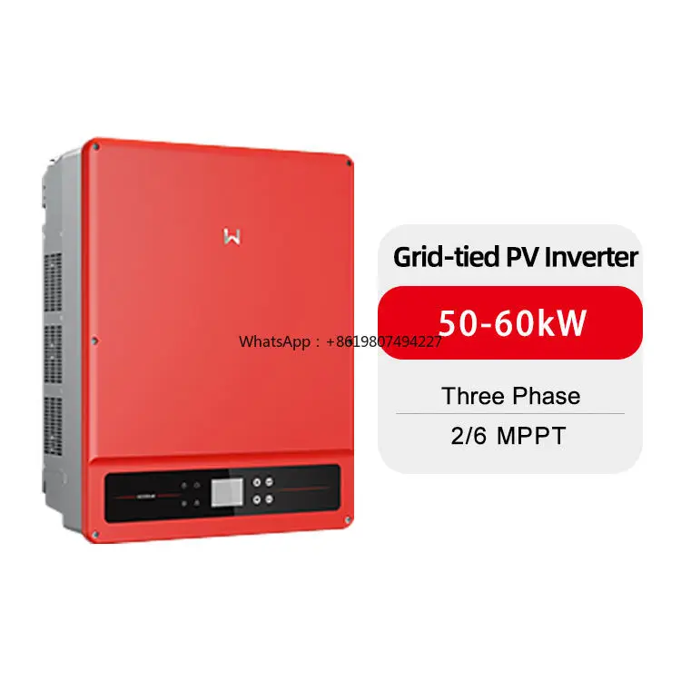 on Grid Solar Inverter GW-50/60KW-SMT Three Phase 3 MPPTs Grid-tied Inverter  IP65