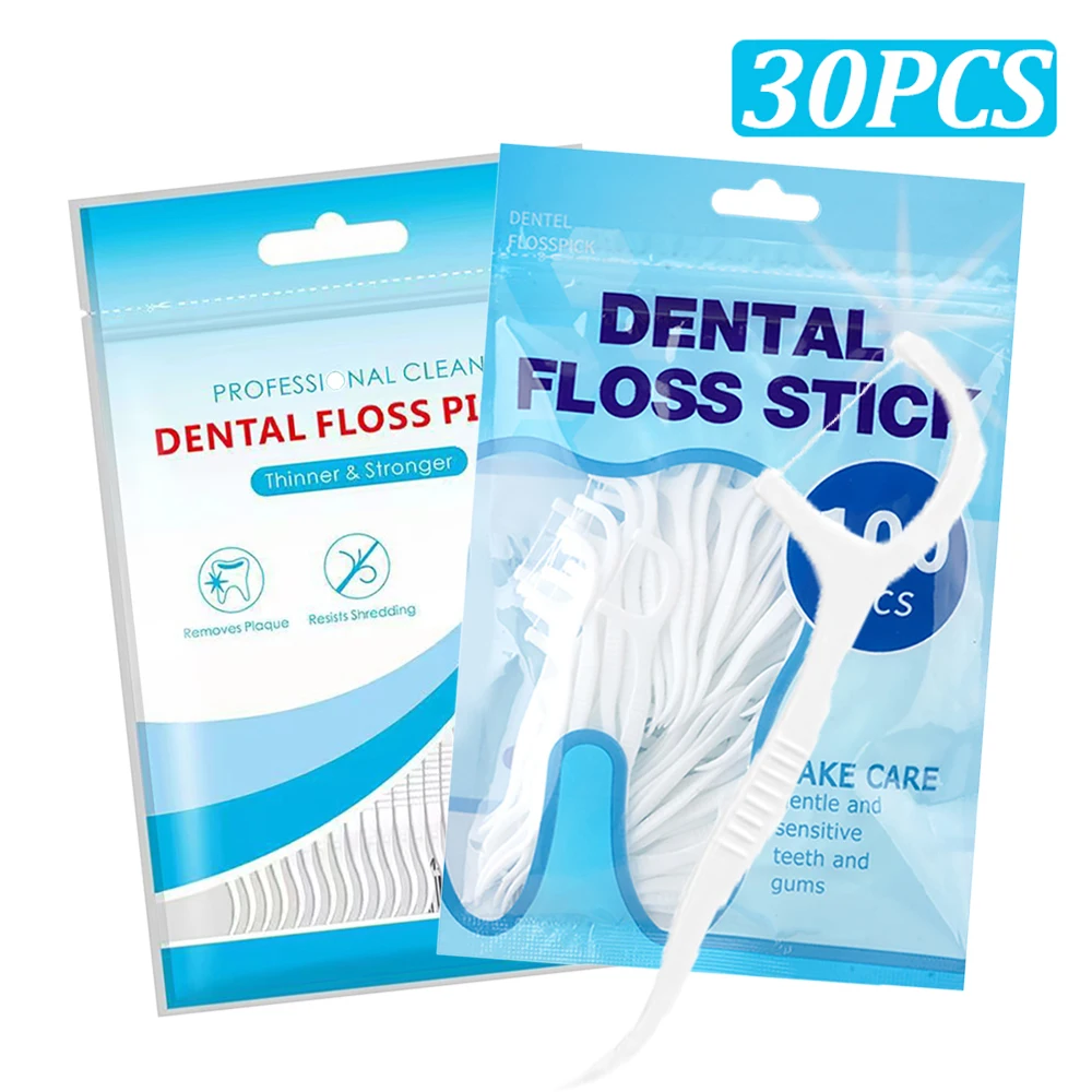 

100pcs Dental Floss Picks Clean Between Teeth Disposable Toothpicks For Cleaning Between Teeth Oral Hygiene Care