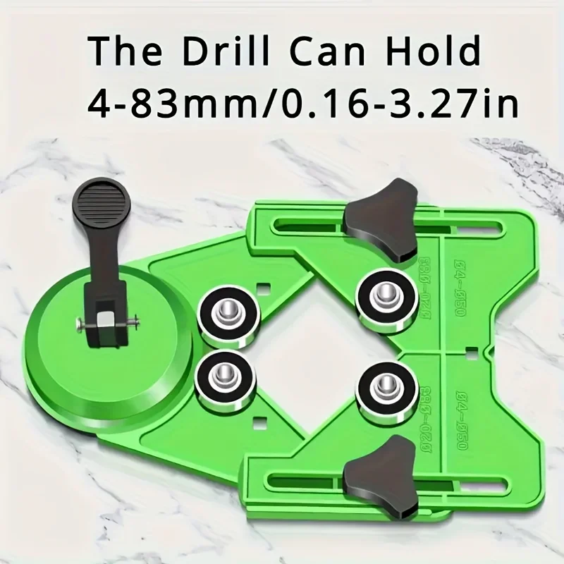 Glass Tile Opening Locator Drilling Tool Auxiliary Tool Marble Punch Drill Guide Diamond Drill Adjustable Guide Hole Locator
