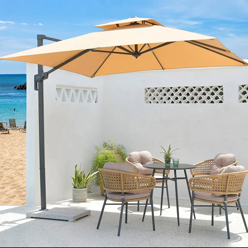 

Large Umbrella Outdoor Light Emitting Diode Parasol Garden Umbrella