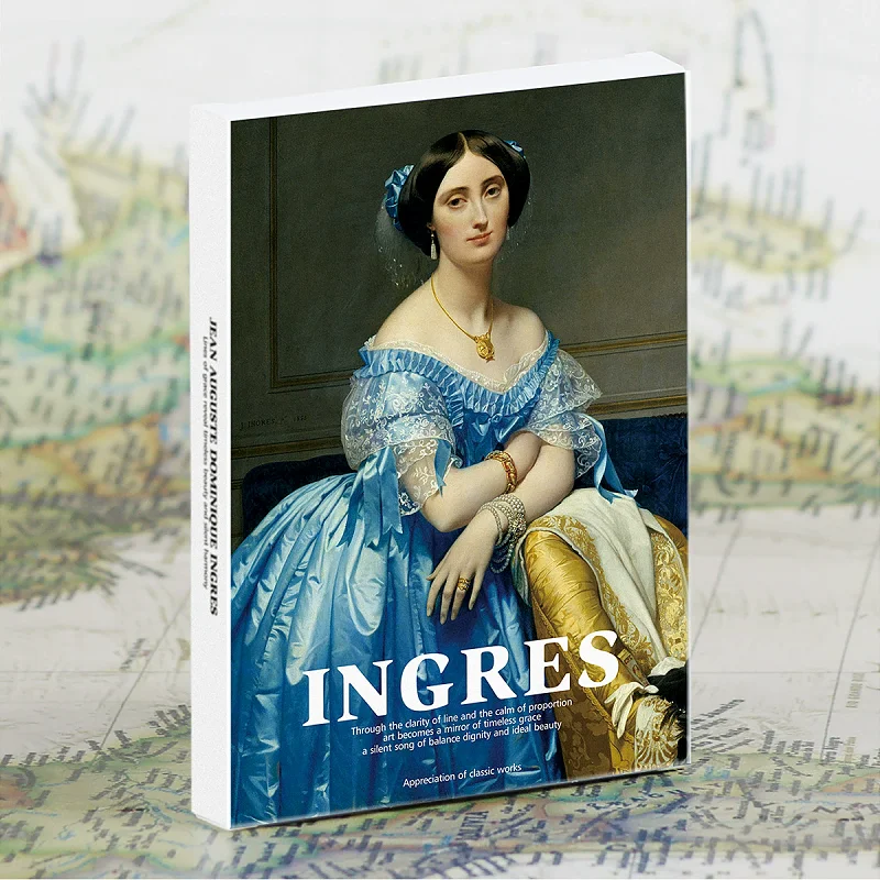 30 Pcs/Set Ingres Oil Painting Art Postcard Collection - French Painter Masterpiece Greeting Cards for Art Lovers
