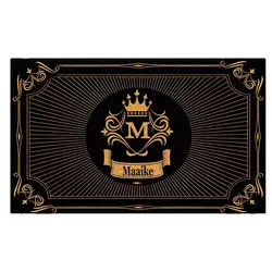 Custom Family Name Personalized Doormat Rubber Wreath Letter Monogram Door Mat Non-Slip Entryway Rug Floor Foot Mats Home Decor
