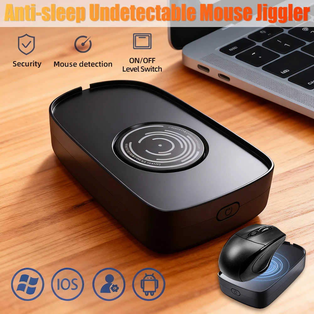 

XVirtual Mouse Mover Необнаружимый Jiggler Anti-sleep Автоматическое движение для предотвращения блокировки экрана компьютера с переключателем ВКЛ/ВЫКЛ