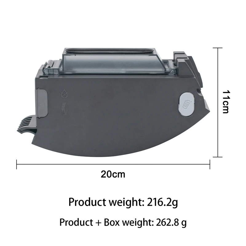 ABRW For iRobot for Roomba I7 I7+ E5 E6 I3 I5 Dust Box Trash Can Replacement, Sweeper Accessories, Grey+Green