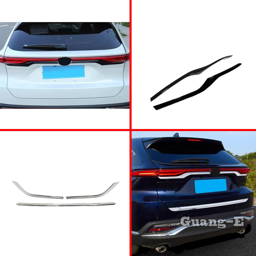 

For Toyota Venza/Harrier 2021 2022 2023 2024 ABS/Steel Rear Bumper Light Threshold Pedal Trim Door Trunk Lid Tailgate Strip