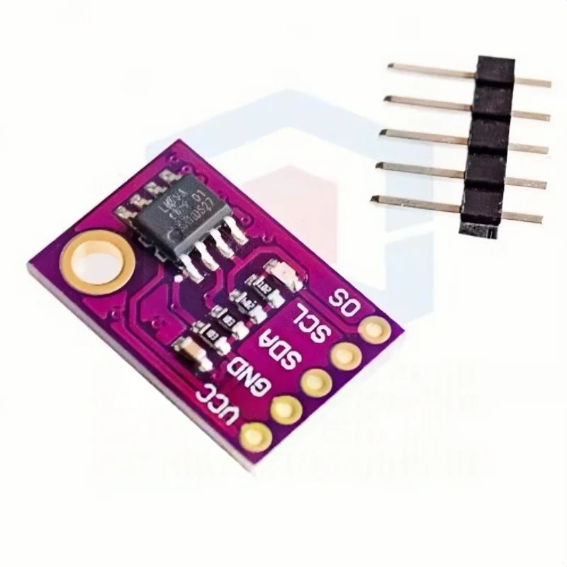5pcs LM75 Temperature Sensor High-Speed I2C Interface High-Accuracy Development Board Module LM75A for Industrial Use