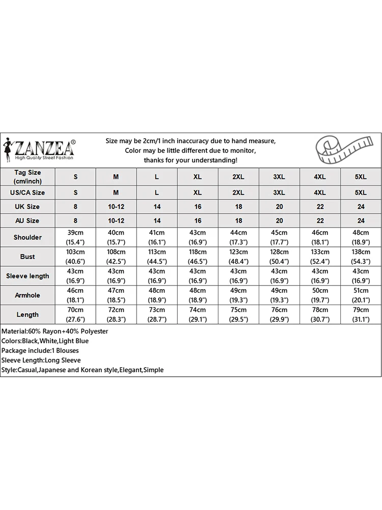 ZANZEA-Tunique à col à revers pour femmes, chemises patchwork décontractées, manches longues en Y, boutons de bureau, mode d\'été, 2024