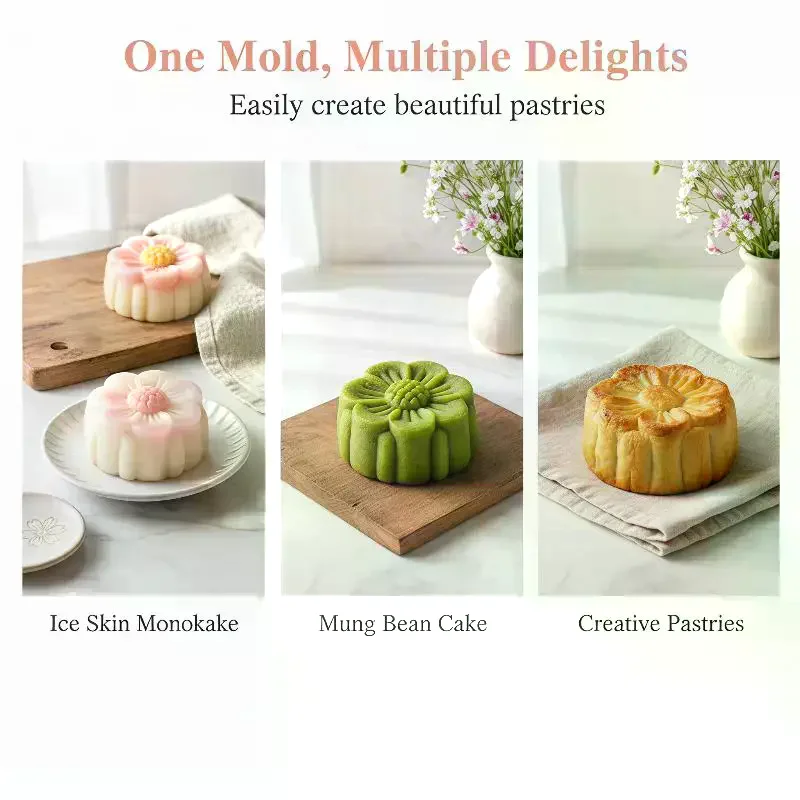 3D Flower Shape Flower Silicone Molds Ice Pastry Baking Tool Jelly Candy Moulds Reusable Chocolate Silicone Soap Mold Kitchen