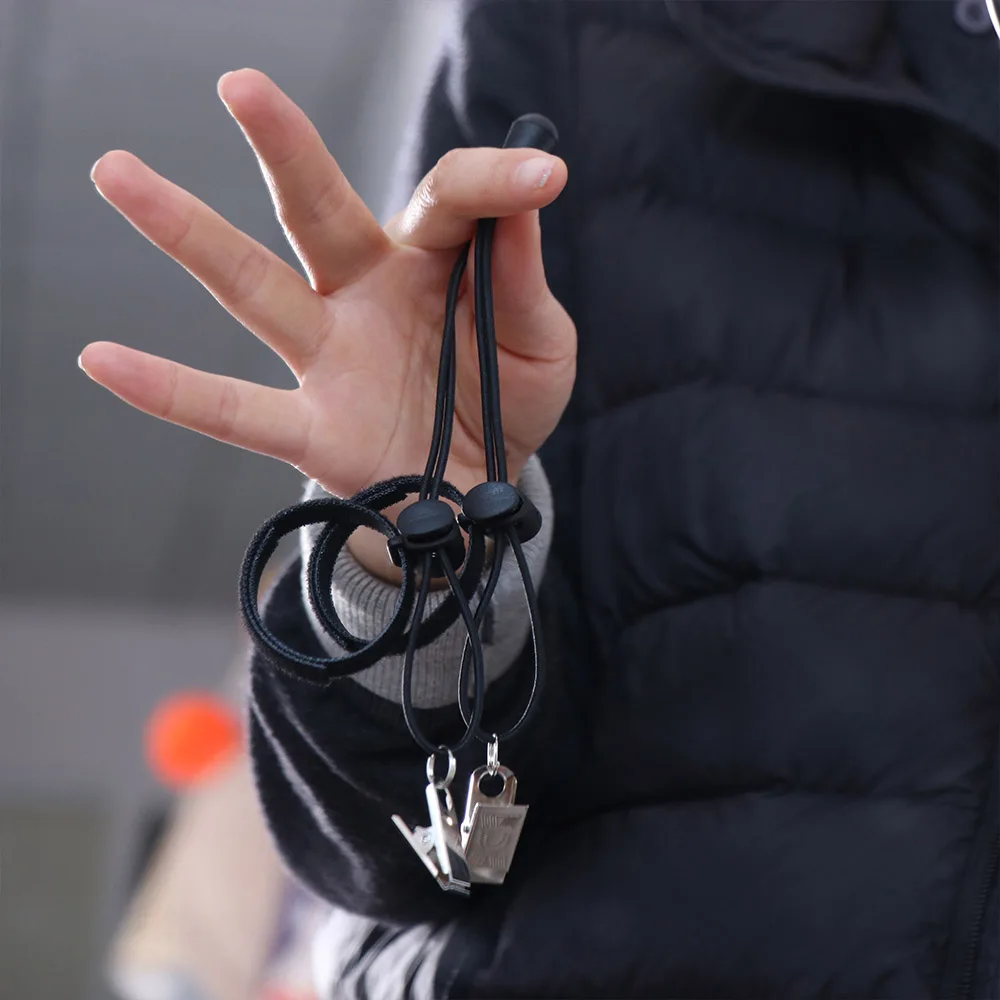 2pcs Elastic Backdrop Clips Adjustable Multi-Functional Photography Background Clips Pants Leg Clip Windproof Clamps