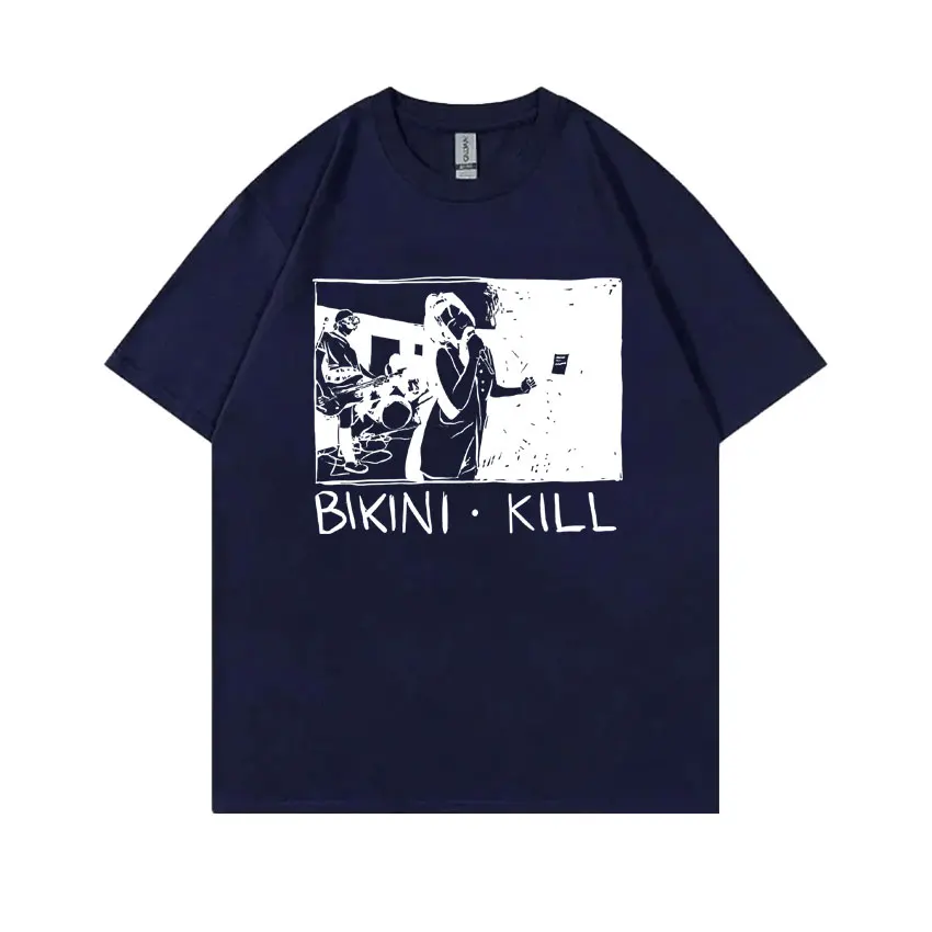 Punk Rock Band Bikini Kill Riot Grrrl Kathleen Hanna Print T-shirts Mannen Casual Oversized T-shirt Korte Mouw Heren T-shirts