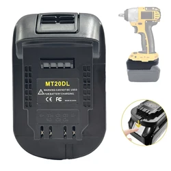 Adaptador de batería MT20DL Makita 18V a Dewalt 20V