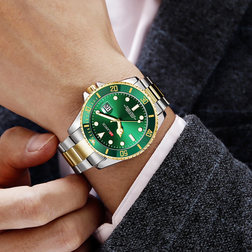 Luxury Men Quartz Watches 40mm - Luxury Watch Green Dial recension och pris