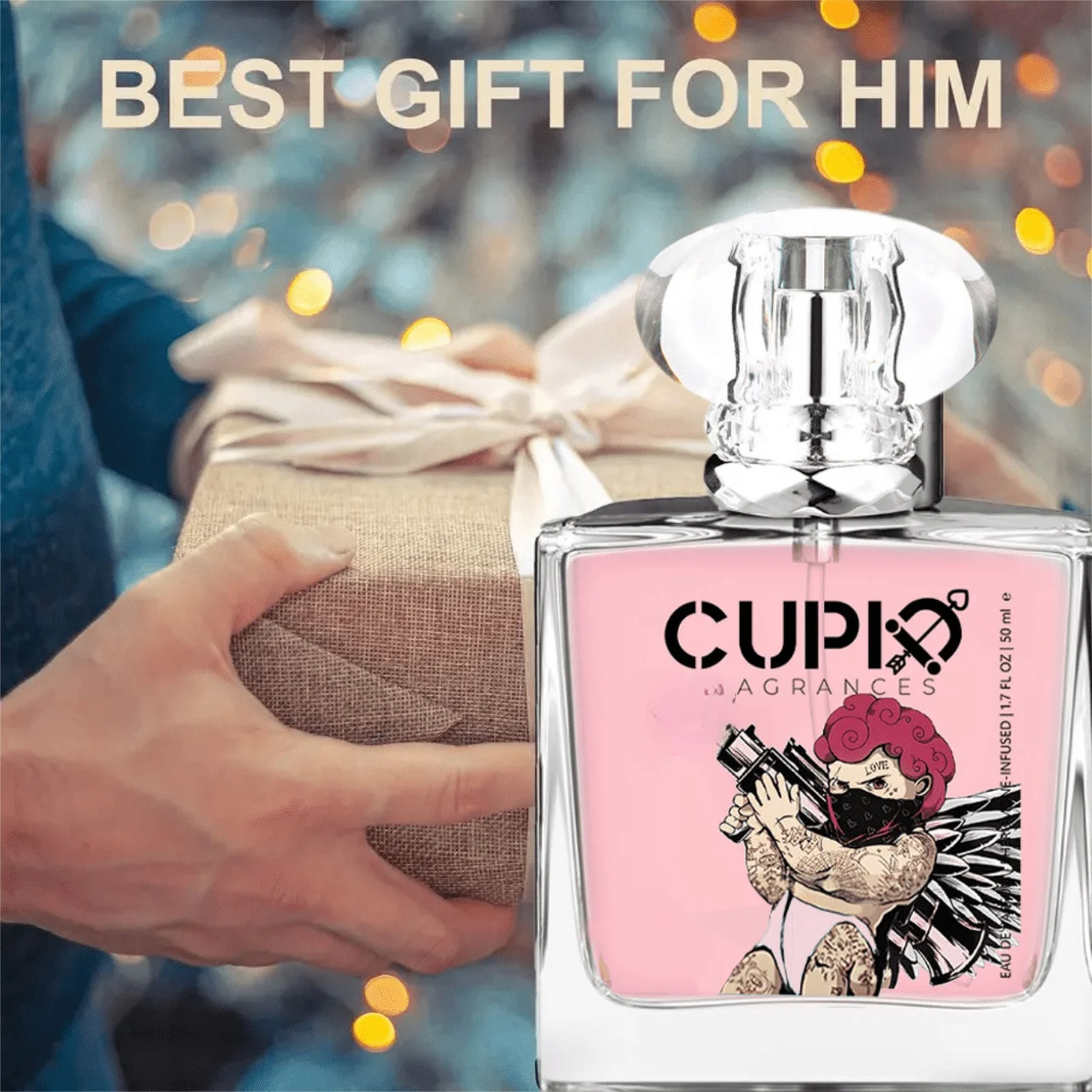 كيوبيد أو دو تواليت، مجموعة مكونة من 3 قطع، مجموعة كولونيا، عطر كيوبيد فريش الرومانسي، عطر رومانسي يدوم طويلاً، تواليت أو دو #2