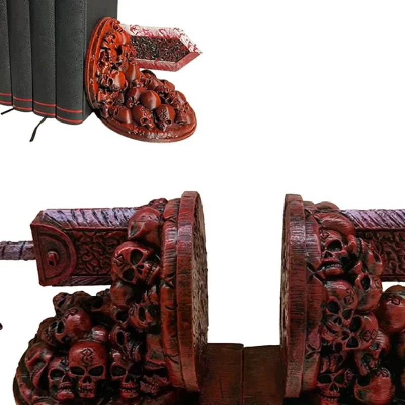 Berserk Bookends Bookends Ornament Dragon Slaying Knife Bookstop Resin Non-Slip Suitable For Reading Desk Home Decoration Gifts
