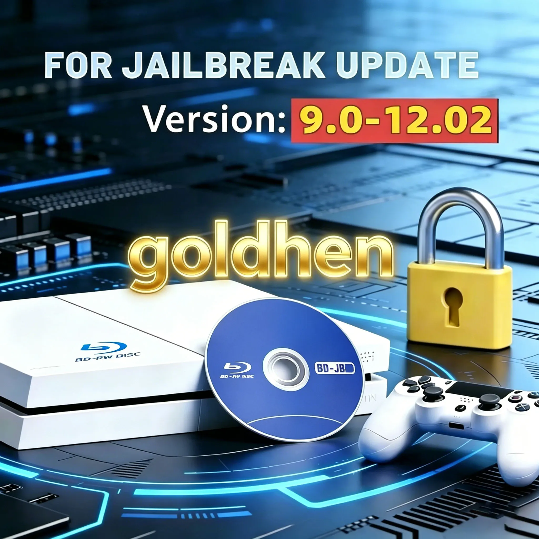 Herramienta de Modificación de Disco JB para Consola PS4 con Sistema FW 9.0-12.02, Accesorios para Consola de Juegos PS4, Disco Bootable de Alta Gama