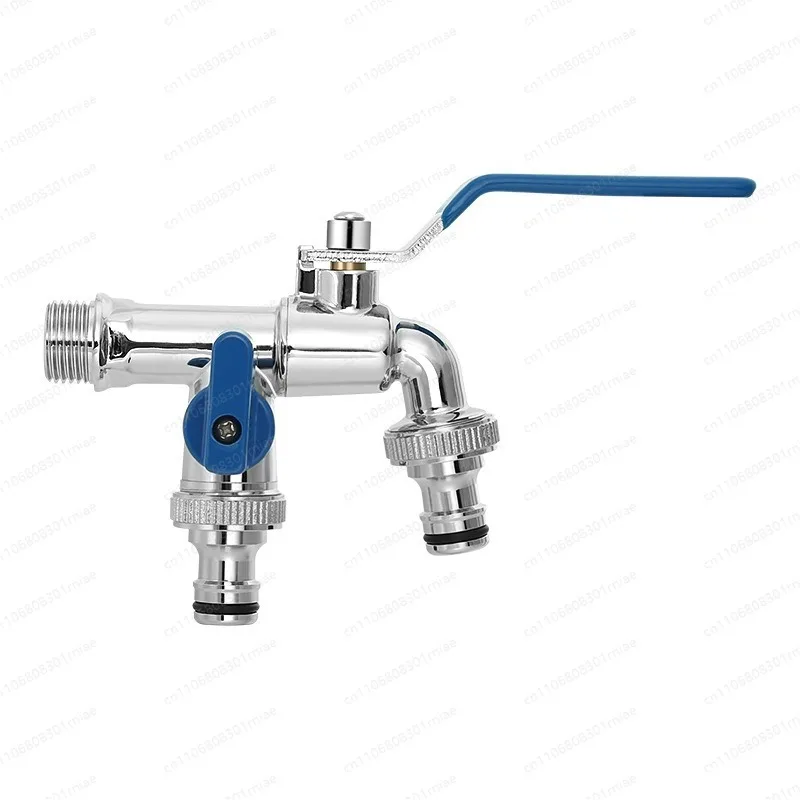 

Цельномедный смеситель двойного назначения с большим потоком, один вход и два выхода, для сада и двора