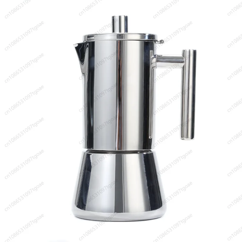 household 304 coffee pot, induction cooker heating espresso machine   Italian style, stainless steel mocha pot