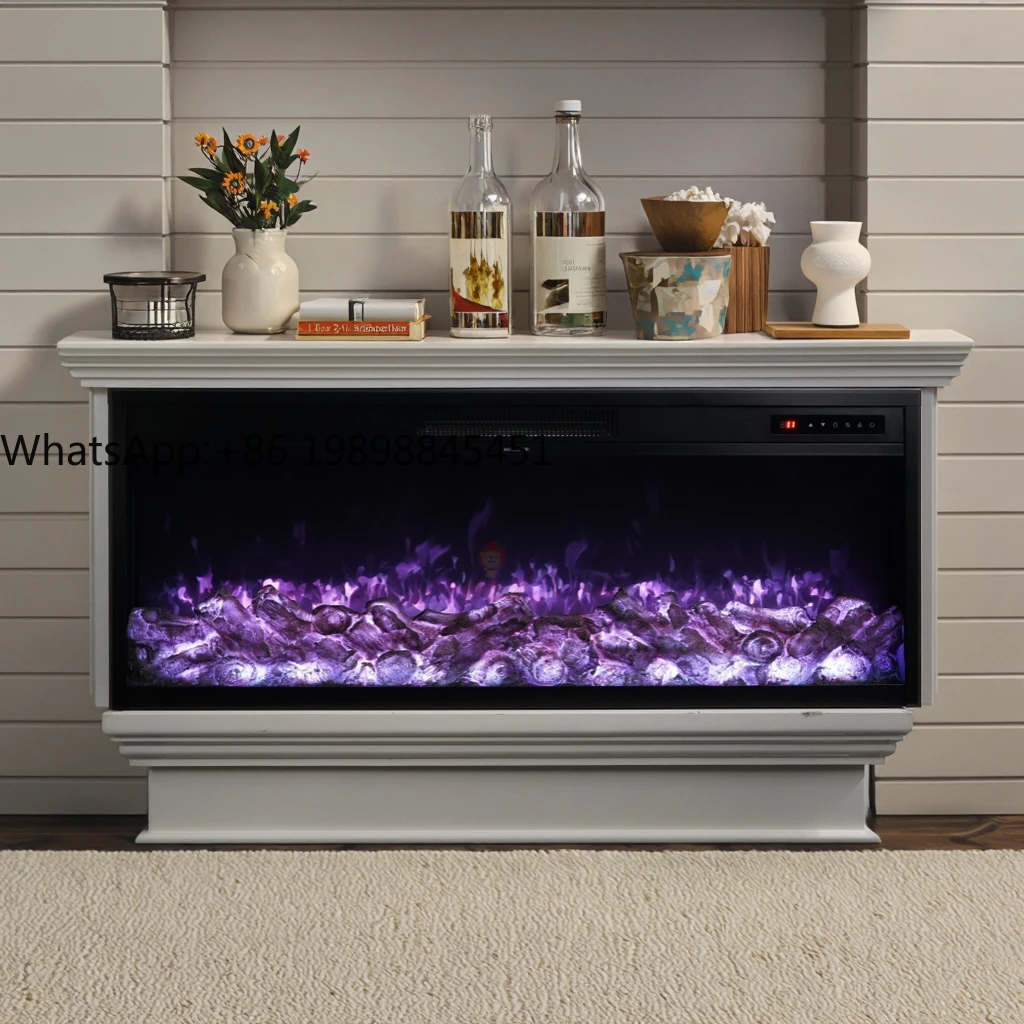 Calentadores OEM/ODM al mejor precio de fábrica, 60cm, para habitación, interior, dormitorio, estufa eléctrica de calentamiento, chimenea de inserción montada en la pared