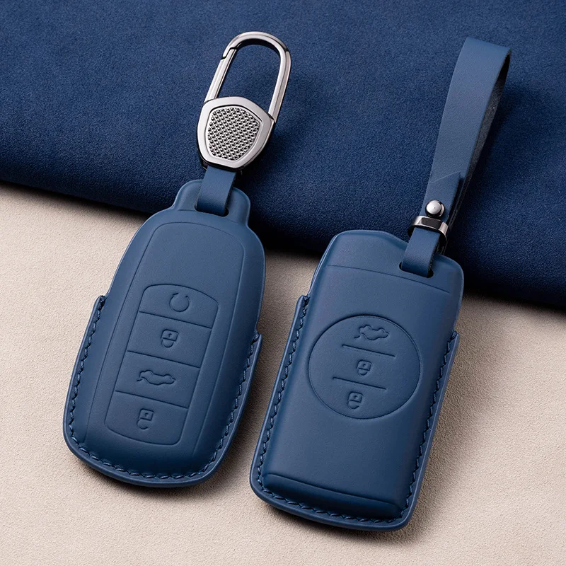 Suitable For Chery OMODA 5 2022 - 2023 Leather Car Remote Key Case Cover Anti Scratch and Wear-resistant