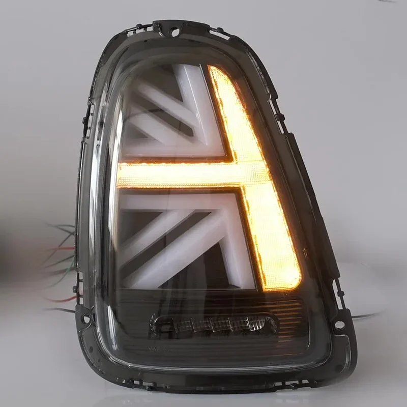 

1 Unit R56 Car Tail Light with Brake Flow and Turn Signal New ABS Material Red Lens Color Amber Light Color Waterproof Function