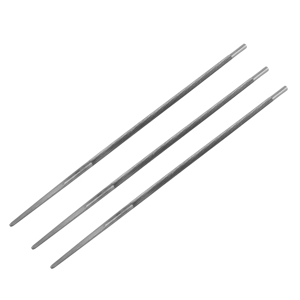 3pcs Chainsaw Round Files for Sharpening Chains with 4 0mm 4 8mm 5 5mm Diameter Suitable for Various Chainsaw Types