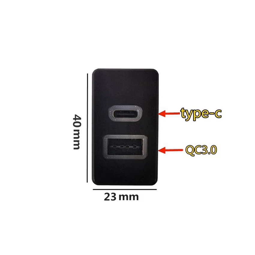 Car USB Chargers For Nissan Patrol Y60 Y61 Paladin USB Modification QC3.0 Type-C Fast Charging Patrol Y60 Accessories