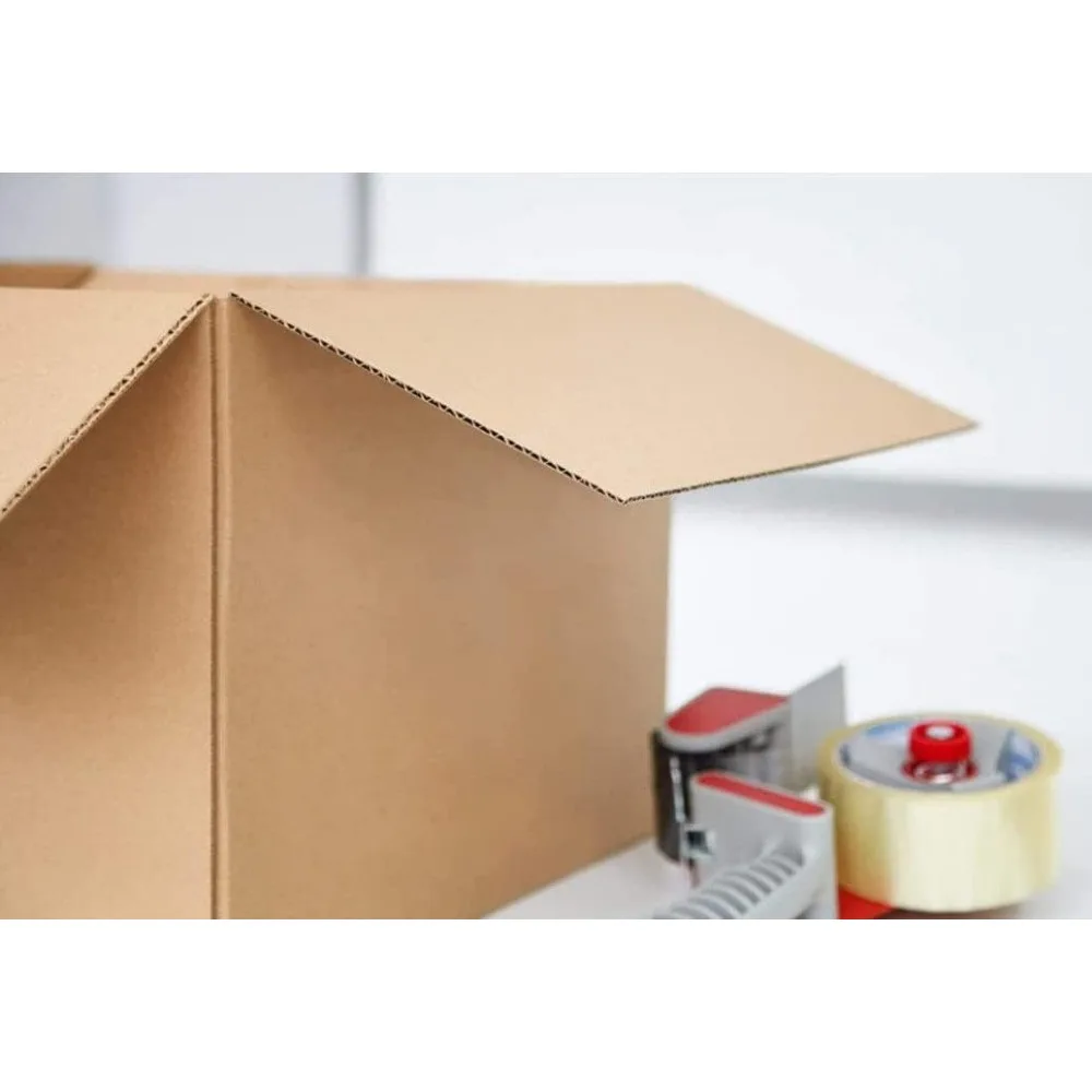 صناديق من الورق المقوى المموج - 50 عبوة، 14 × 7 × 5 بوصة، شحن وكرتون متحرك للبريد والتعبئة