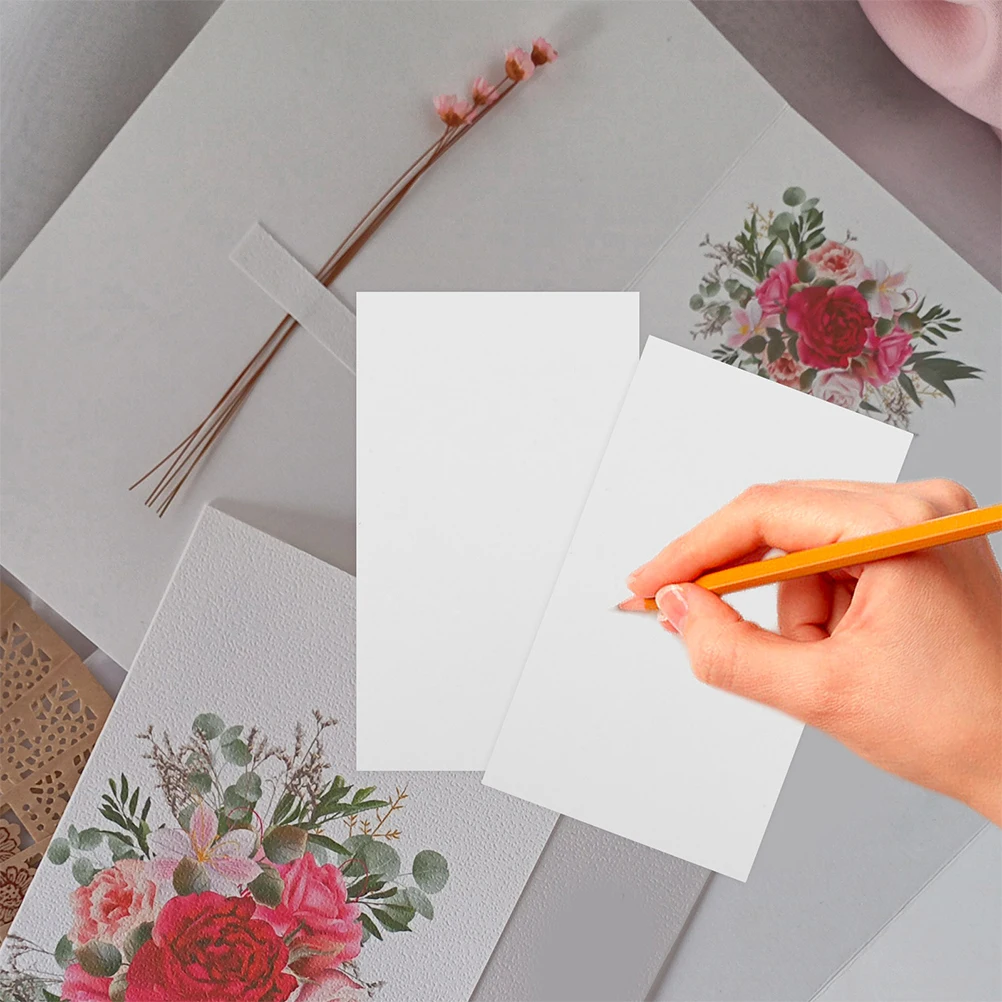 

300 Pcs Blank Cards Word Note DIY Large Size Thickened Paper Vintage Feel H made Craft Bulk Message Accessories