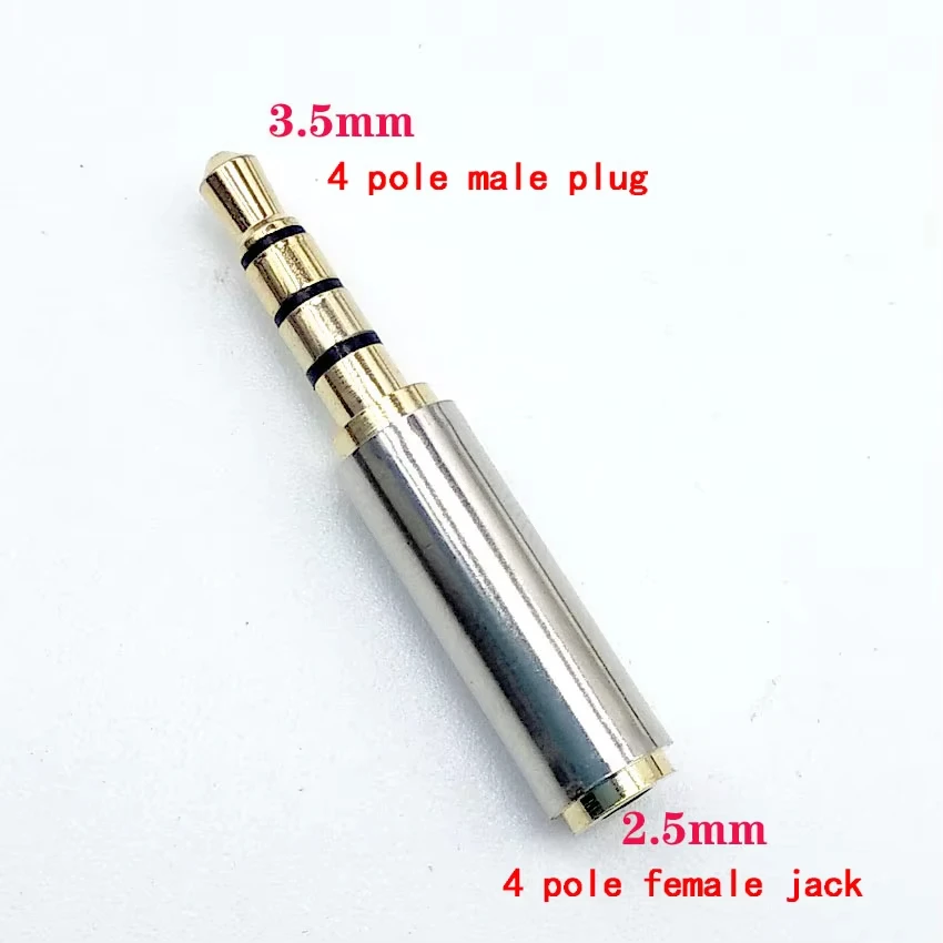 2pcs 2.5mm/3.5mm Audio Adapter for Headset Earphone 3.5mm Female to Female Jack Stereo Adapter Connector Audio Extension Cable