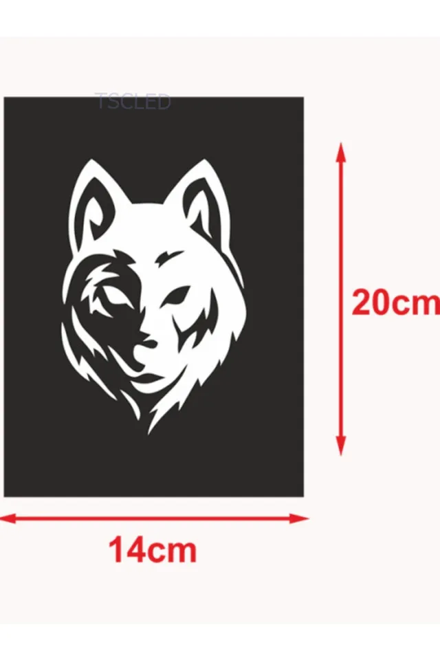 

Gray wolf Car Stickeri 2