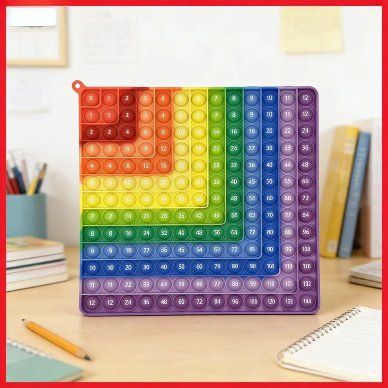 Gowinbaby 12x12 Multiplication Push Bubble Fidget Toys, Math Educational Toys for Kids