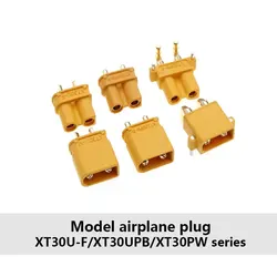 Conector Banana macho y hembra XT30U-F XT30UPB XT30PW, Conector de conexión de Motor de batería de avión, modelo