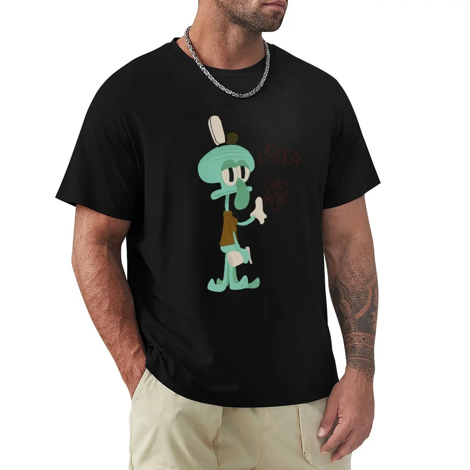 

Squidward T-Shirt Clothing heavyweights Anime t-shirt Men's t-shirts