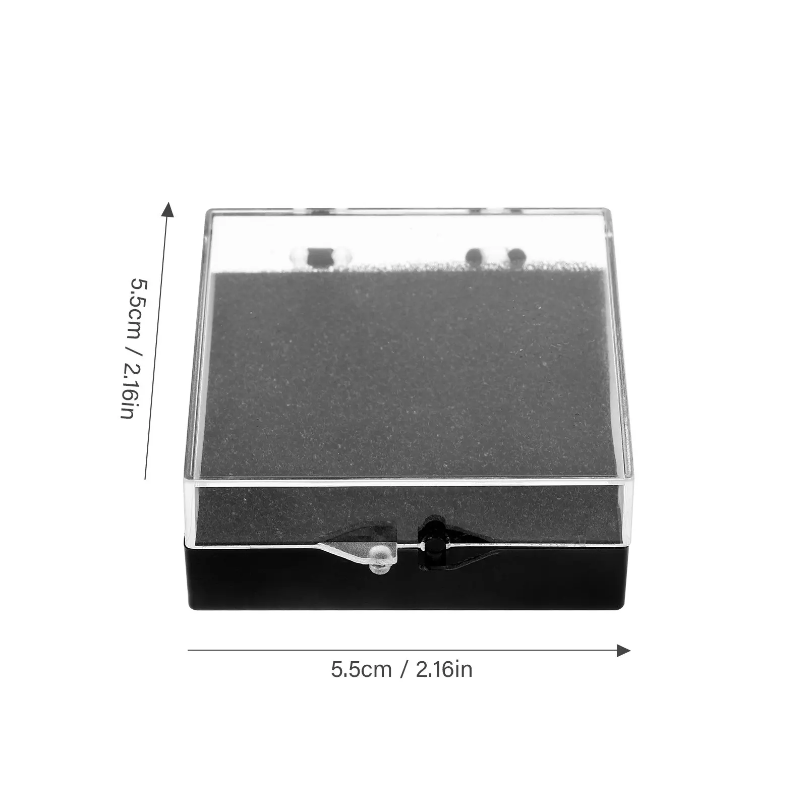 10Pcs Display Box Black Flat Sponge Badge Organizer Lapel Pin Display Jewelry Sample Gift Case Lapel Pin Box Badge Case